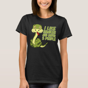 Ich mag Schlangen Reptiles Pet Reptile Eigentümer T-Shirt