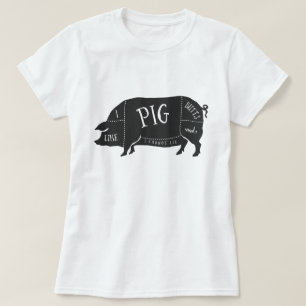 Ich mag Schwein-Hintern und ich kann nicht liegen T-Shirt