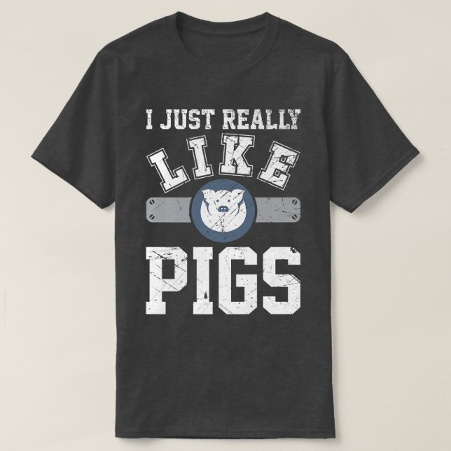 Ich mag Schweine sehr gerne....................... T-Shirt (Design vorne)