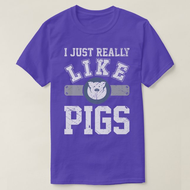 Ich mag Schweine sehr gerne....................... T-Shirt (Design vorne)