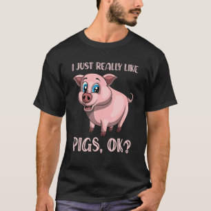 Ich mag Schweineeis-Schweinezucht-Schweinefleisch T-Shirt