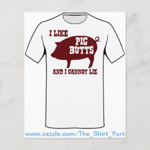 Ich mag Schweinefleisch-Hintern und ich kann GRILL Flyer