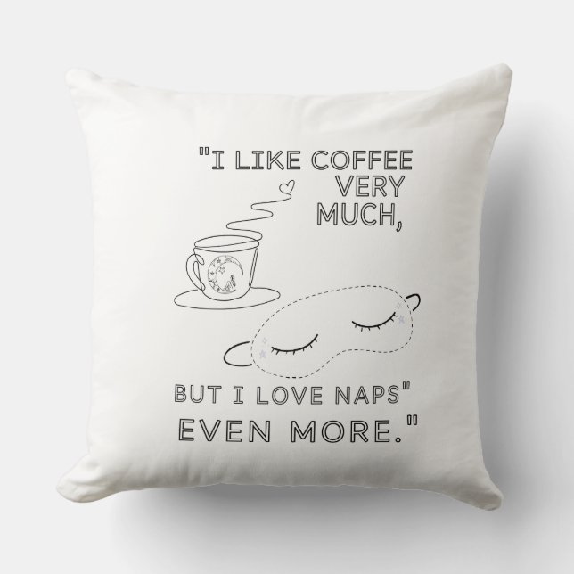 ICH MAG SEHR KAFFEE KISSEN (Vorderseite)