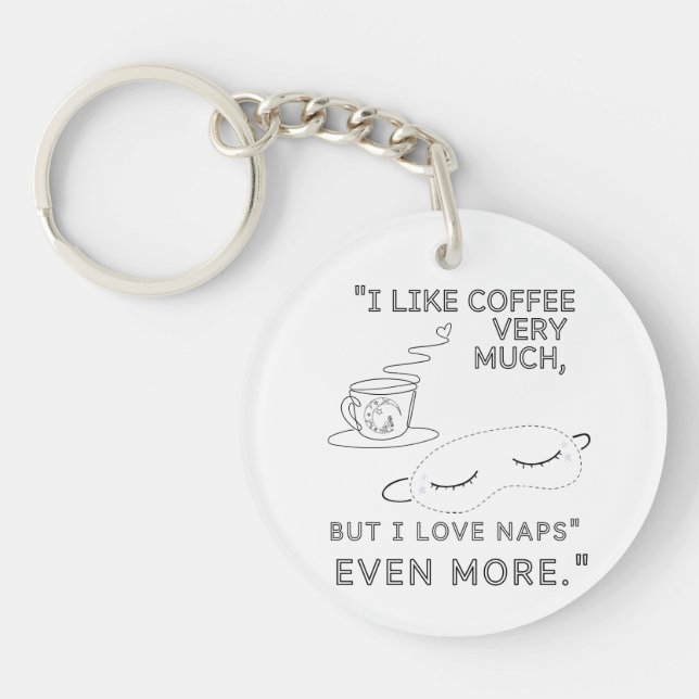 ICH MAG SEHR KAFFEE SCHLÜSSELANHÄNGER (Vorderseite)