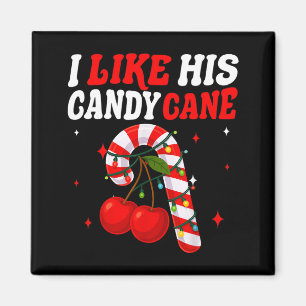 Ich mag seinen Candy Cane Paare passende Weihnacht Magnet