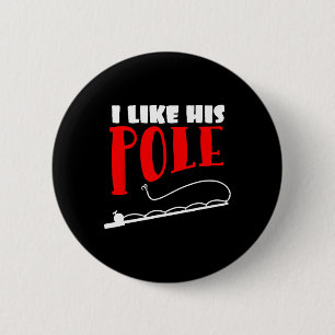 Ich mag seinen Pole Funny Fishing Paare Geschenk Button