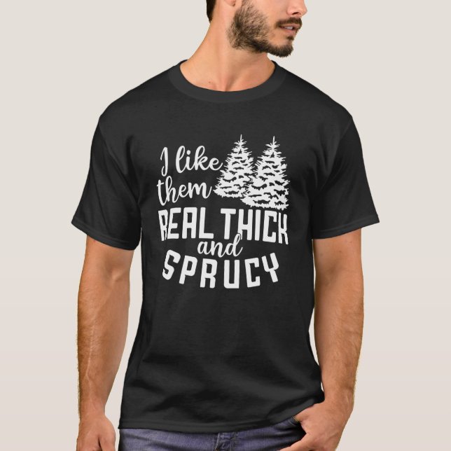 Ich mag sie echt dick und ficken T Shirt (Vorderseite)
