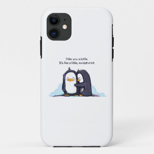Ich mag Sie ein Lottle Pinguine - Case-Mate iPhone Hülle (Rückseite)