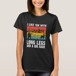 Ich mag sie mit langen Beinen und einem großen Gew T-Shirt