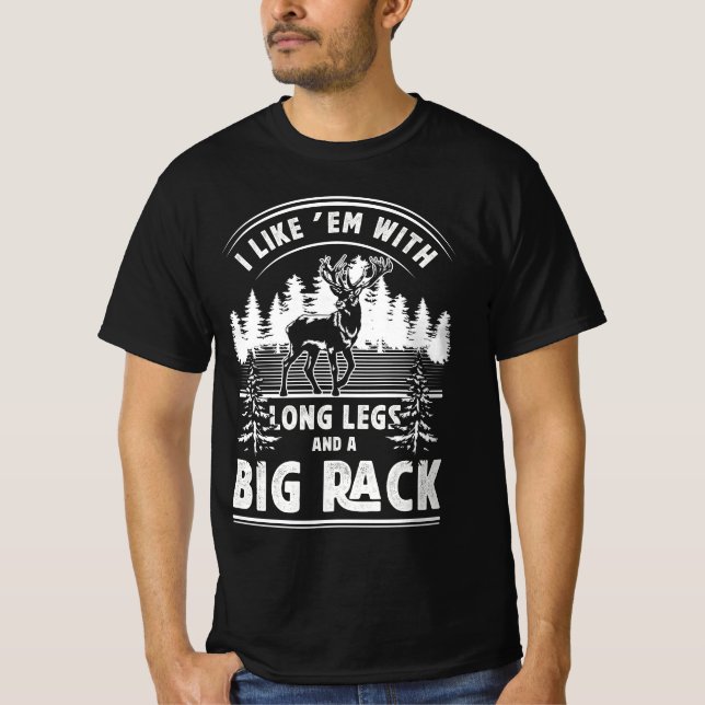 Ich mag sie mit langen Beinen und großen Racken Hi T-Shirt (Vorderseite)
