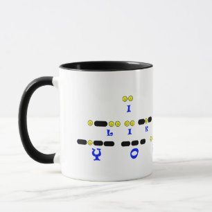 ICH MAG SIE Morsealphabet-Tasse Tasse