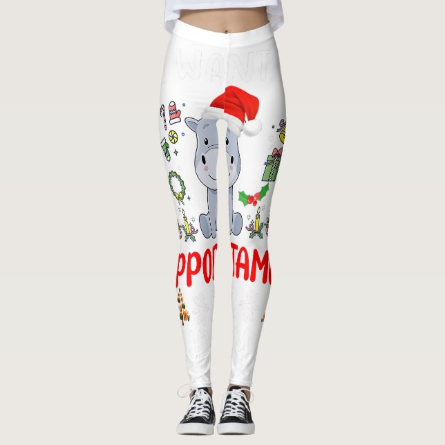 Ich mag sie wirklich dick _ Sprucey Funny Christma Leggings (Vorderseite)