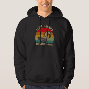Ich mag Skunks und vielleicht 3 Leute Skunk Graphi Hoodie