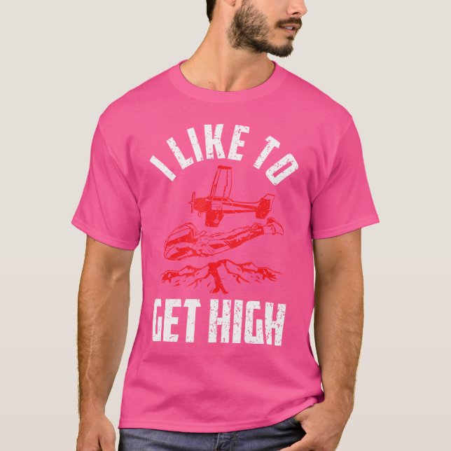 Ich mag Skydivski-Fans begeistern T-Shirt (Vorderseite)
