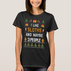Ich mag Slots und vielleicht 3 Leute Niedlich Ugy T-Shirt