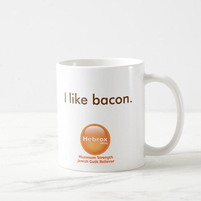 Ich mag Speck Kaffeetasse (Rechts)