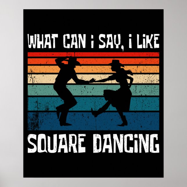 Ich mag Square Dance Square Dance Poster (Vorne)