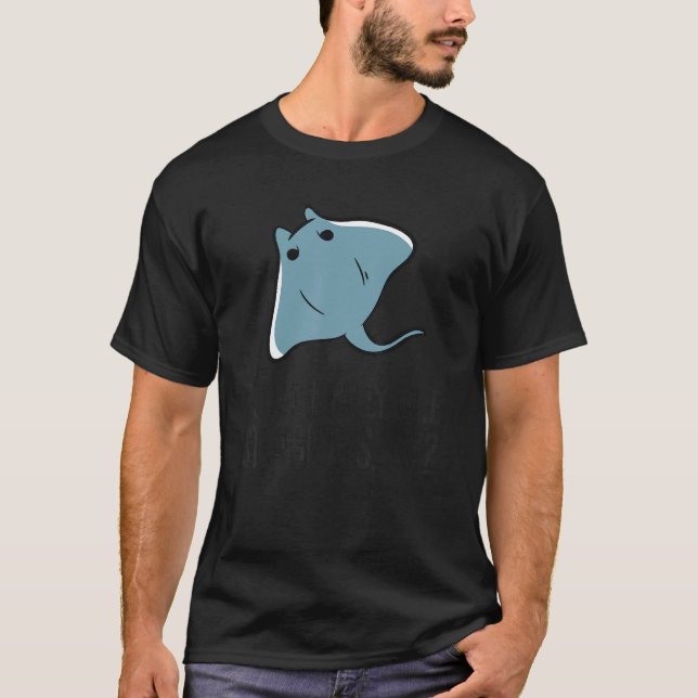 Ich mag Stingrochen einfach Niedlich Stingray T-Shirt (Vorderseite)