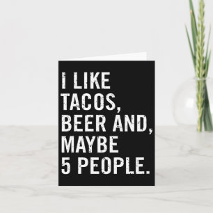 Ich mag Tacos Cinco De Mayo Karte
