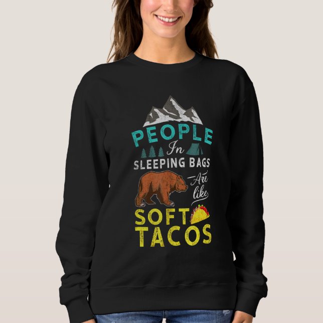 Ich mag Tacos-Leute, die schlafen, sind wie weich Sweatshirt (Vorderseite)