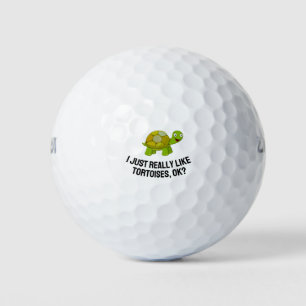 Ich mag Tortoises sehr Niedlich Tortoise Golfball