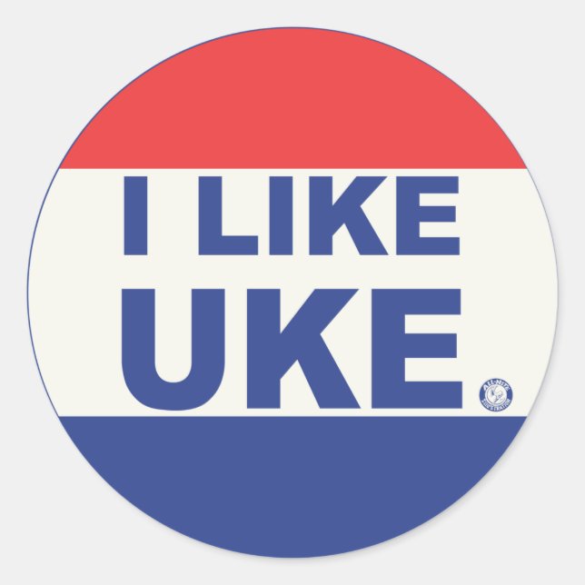 Ich mag UKE-Aufkleber Runder Aufkleber (Vorderseite)