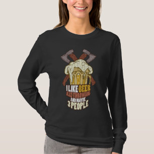 Ich mag und vielleicht 3 Leute haben Lumberjack ge T-Shirt