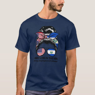 Ich mag USA leben, aber begann EL Salvador Amerika T-Shirt