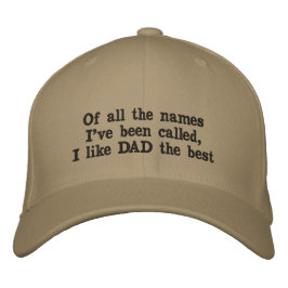 Ich mag VATER am liebsten - Custom Baseball Cap Bestickte Kappe
