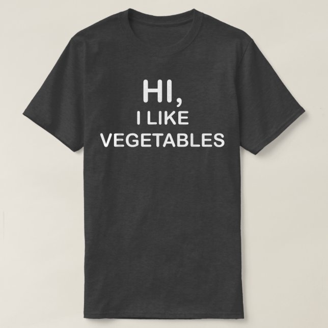 ICH MAG VEGETABLES SHIRT VEGAN VEGETARISCH (Design vorne)