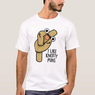 Ich mag verknotete Wortspiele Lustiger Seil-Wortwi T-Shirt