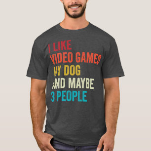 Ich mag Videospiele und meinen HundeGamer T-Shirt