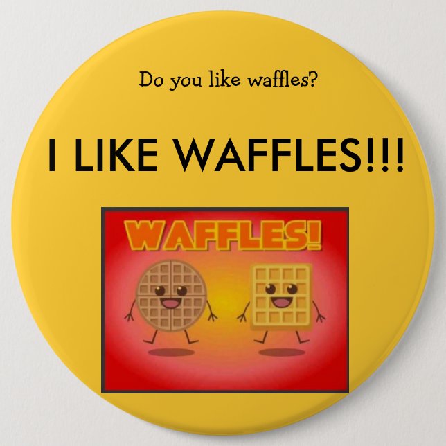 ICH MAG WAFFELN! BUTTON (Vorderseite)