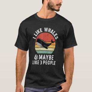 Ich mag Wale und vielleicht 3 Leute recken den Oze T-Shirt