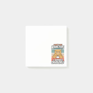 Ich mag weder Morgenmenschen noch Morgenmensch ode Post-it Klebezettel