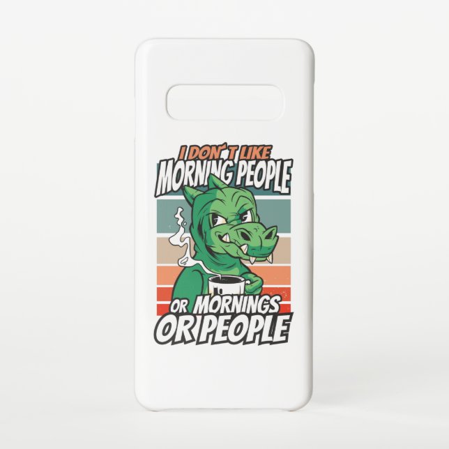 Ich mag weder Morgenmenschen noch Morgenmensch ode Samsung Galaxy Hülle (Rückseite)