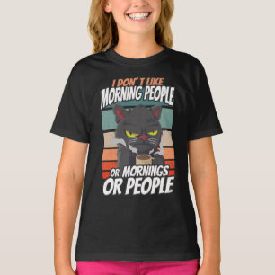 Ich mag weder Morgenmenschen noch Morgenmensch ode T-Shirt