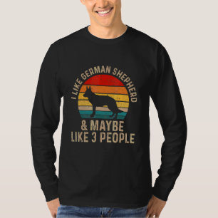 Ich mag Weh mein Hund und vielleicht 3 Leute T-Shirt