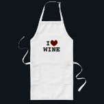 Ich mag Wein lange Schürze für die Verkostung<br><div class="desc">Ich mag Wein lange Schürze für die Verkostung. Personalisiert I Liebe Template Design mit Herz-Icon. Die Schürze sind in Gelb,  Beige und Weiß gehalten. Gönnen Sie sich einen guten Geburtstag für Weinliebhaber,  Koch,  Koch,  Freunde,  Familie etc. Dunkelrot oder farbiges Herz.</div>