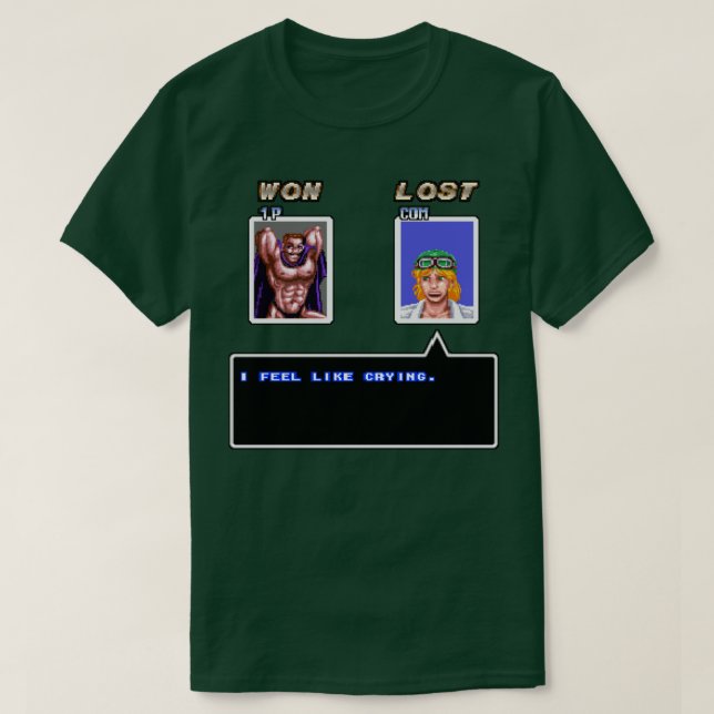 Ich mag weinen T-Shirt (Design vorne)