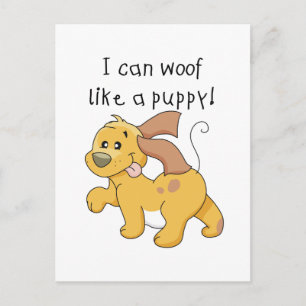 Ich mag Welpen und Geschenke Postkarte