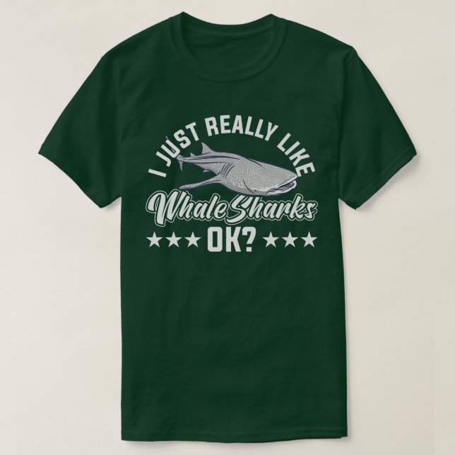 Ich mag Whalehaie wie Meeresbiologie T-Shirt (Design vorne)