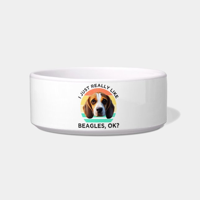 Ich mag wirklich Beagles, okay? Napf (Vorderseite)