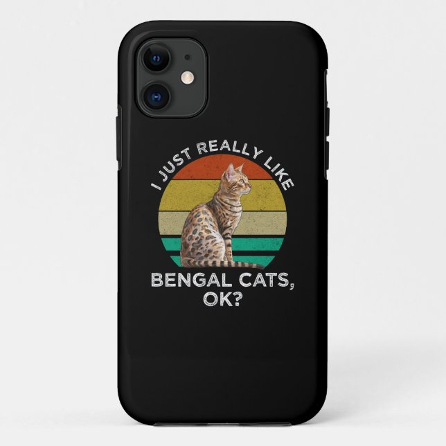 Ich mag wirklich Bengalische Katzen, okay? Case-Mate iPhone Hülle (Rückseite)