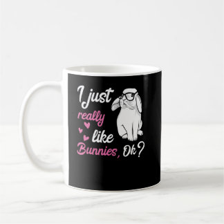 Ich mag wirklich Bunnies Niedliches Kaninchen Kaffeetasse
