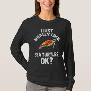Ich mag wirklich das türkische Funny Sea Animal T- T-Shirt