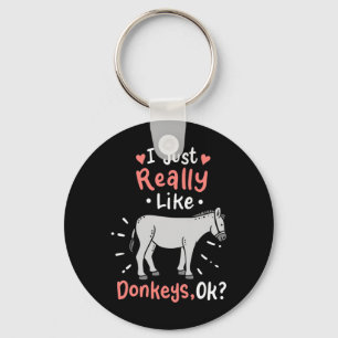 Ich mag wirklich Donkeys Schlüsselanhänger