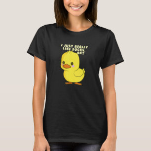 Ich mag wirklich Enten Kids Animal Niedlich Duck T-Shirt