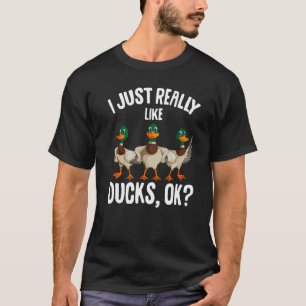 Ich mag wirklich Enten Kinder Frauen Mädchen Premi T-Shirt