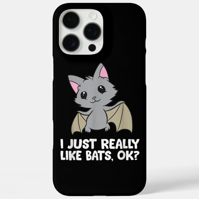 Ich mag wirklich Fledermäuse, okay, lustiger Bat L Case-Mate iPhone Hülle (Rückseite)